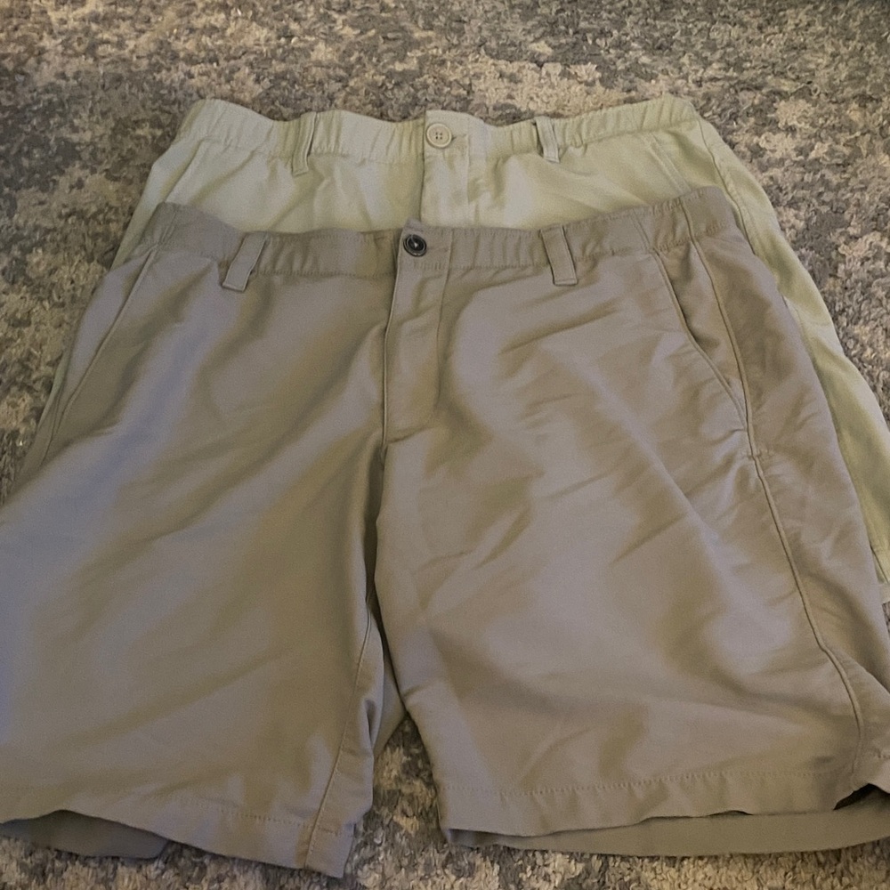 2 pair mens Under Armour shorts size 36